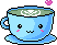 A blinking teacup