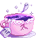 A pink teacup haunted by a ghost
